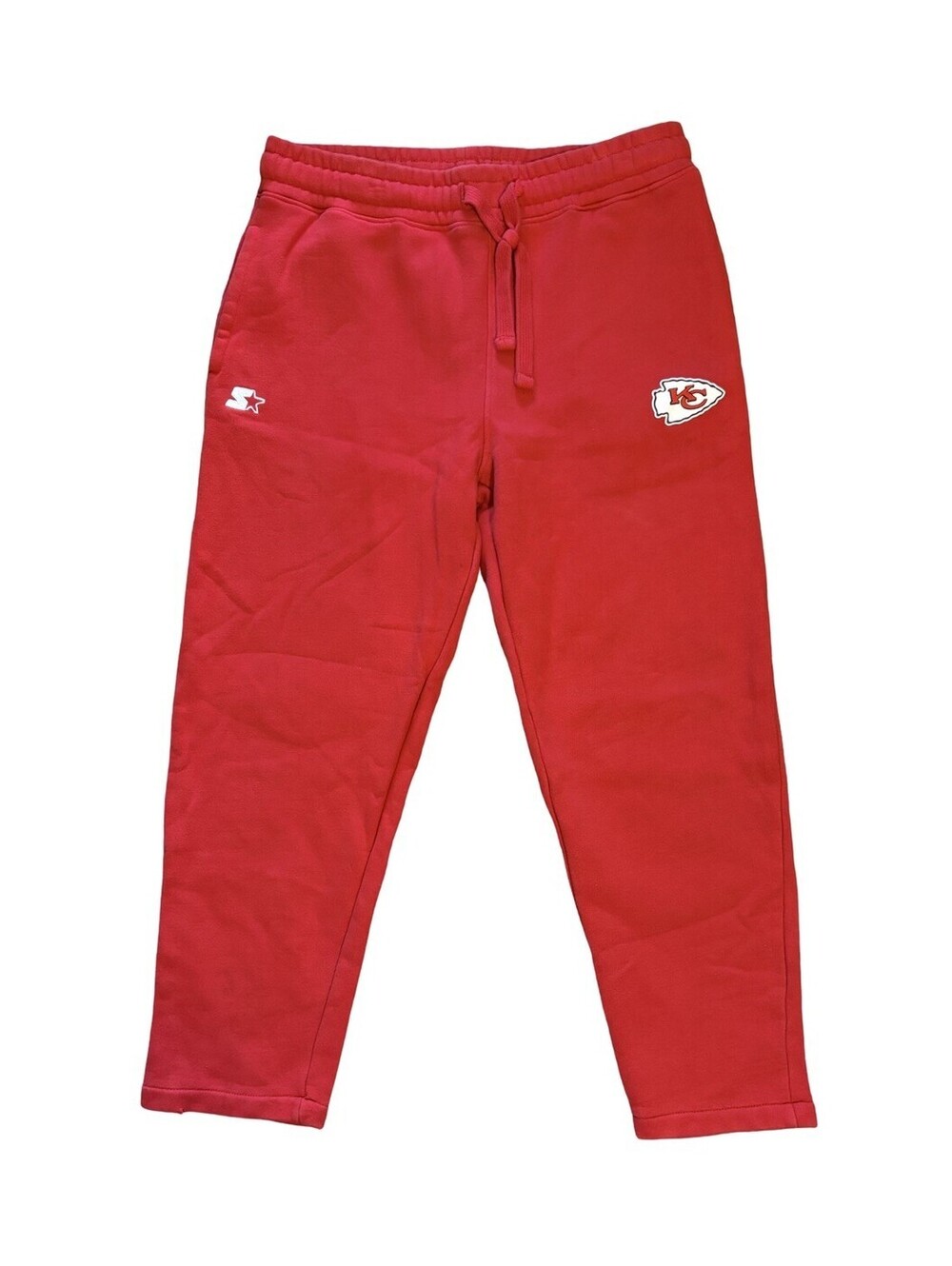 Starter Kansas City Chiefs Black Label Sweatpants Red Pants Men's Size XL
